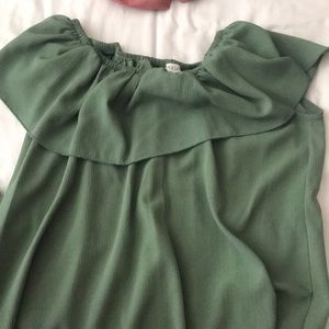 Green blouse